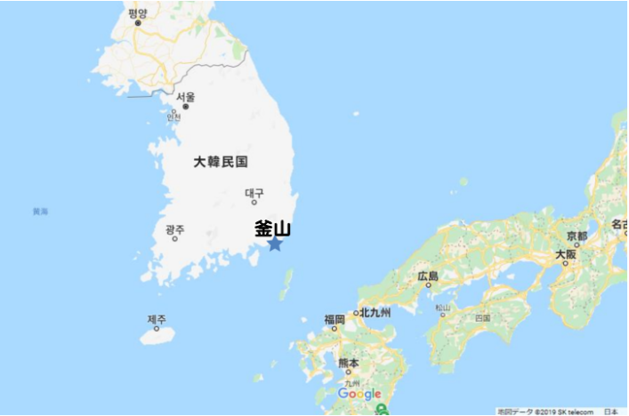 韓国地図