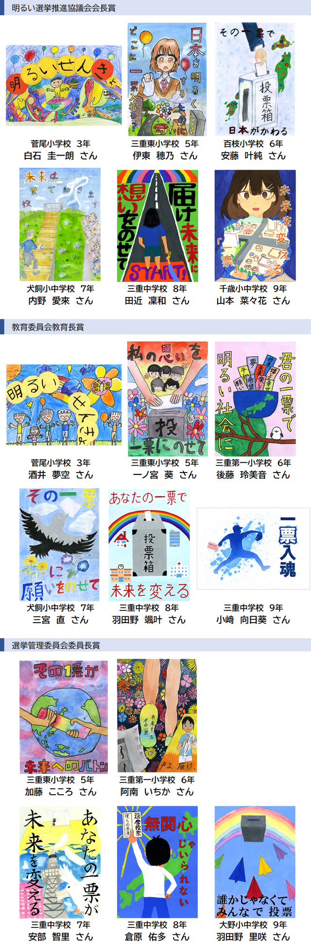 令和7年度豊後大野市入賞作品