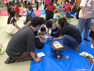 足形をとる様子