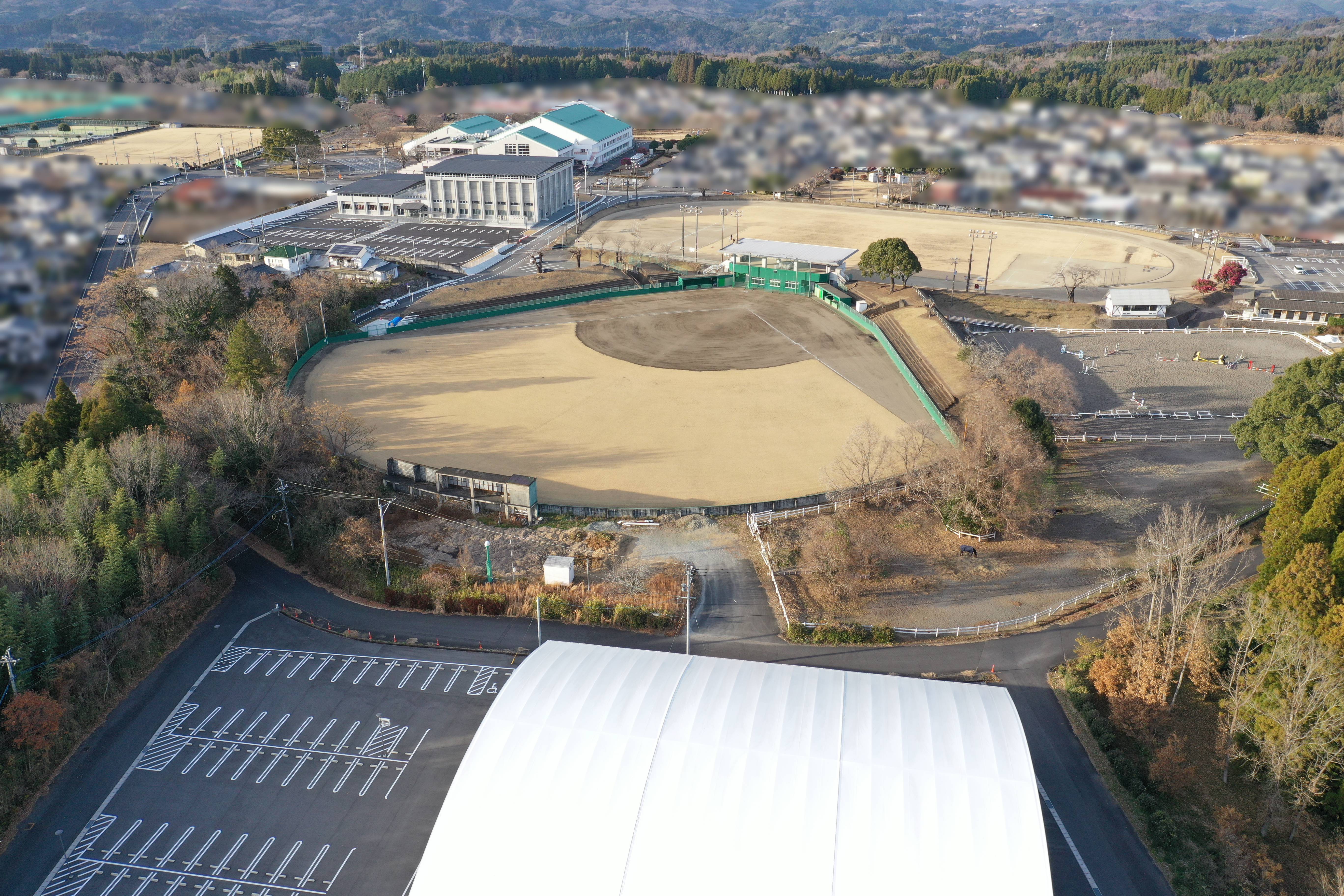 豊後大野市総合スポーツ施設一帯写真